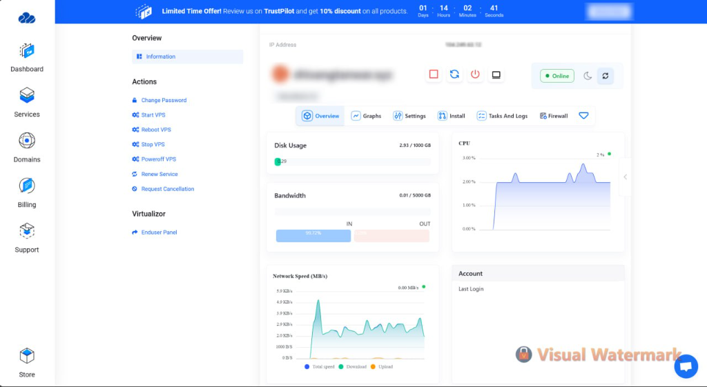 ParentHost VPS Dashboard
